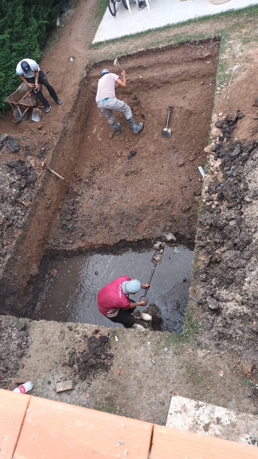 Excavación para construcción de pileta